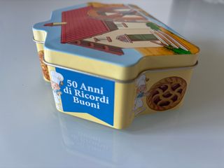 Scatola metallica del Mulino Bianco