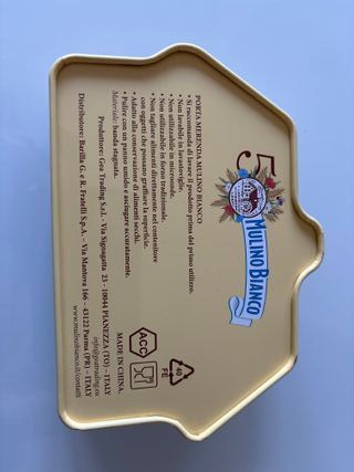 Scatola metallica del Mulino Bianco