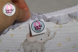 Cojín para reborn alegres elefantitos T.XL