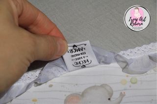 Cojín para reborn alegres elefantitos T.XL