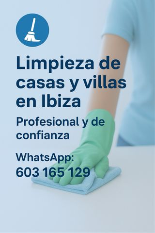 Servicios de limpieza para casas y villas Ibiza