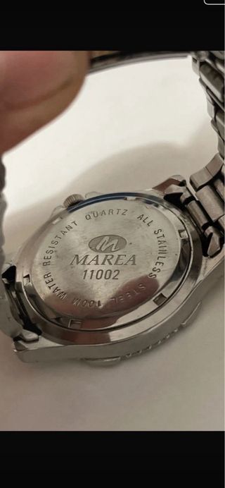 Reloj Marea Azul y Plateado