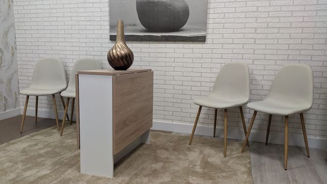 Mesa plegable con alas nueva