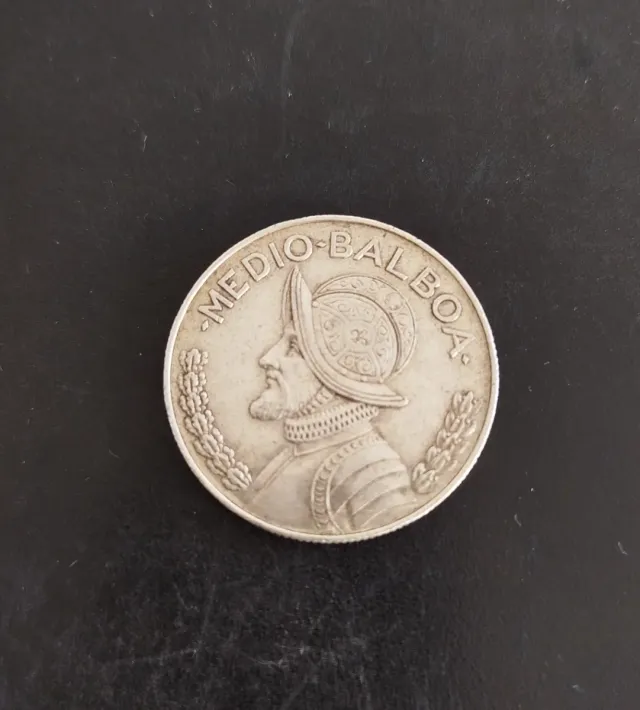 Moneda 1/2 Balboa Panamá 1962