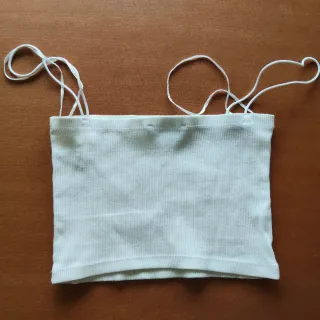 Top zara blanco tirantes