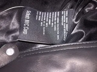 Chaqueta Cuero Schott Mujer Negra