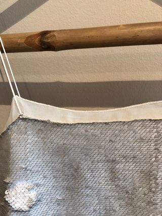 Top lentejuelas plateado perfecto cenas navideñas!