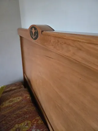 Cabecero antiguo madera restaurado (mesilla optati