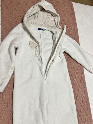 Pijama niña reno blanco