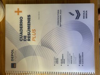 cuaderno, resúmenes plus escala básica