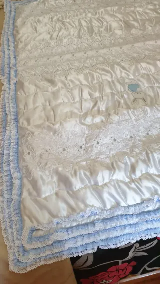 Colcha Vintage Renda 95x145cm