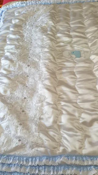 Colcha Vintage Renda 95x145cm