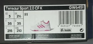 Zapatillas Adidas Blancas y Rosas Talla 35