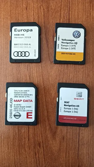 Tarjetas Navegador Coche Audi VW Seat Nissan