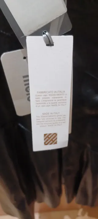 Falda Negra Polipiel Moda Italiana Rinascimento