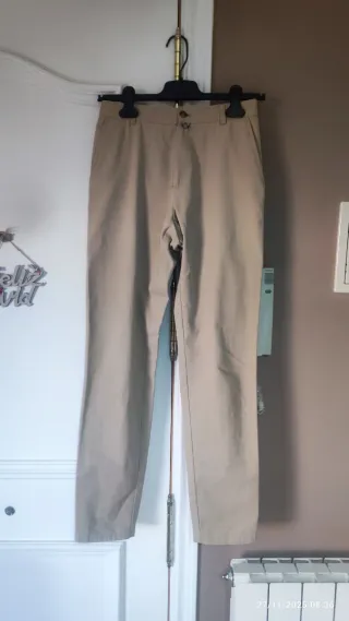 Pantalón Burberry London Beige Mujer