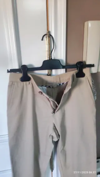 Pantalón Burberry London Beige Mujer
