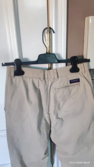 Pantalón Burberry London Beige Mujer