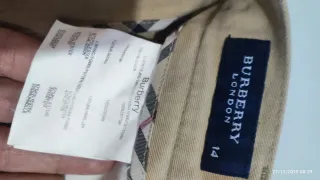 Pantalón Burberry London Beige Mujer