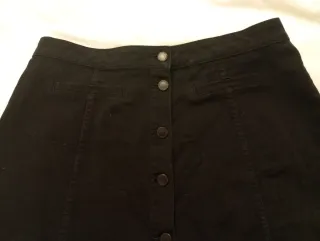 Mini falda tejana negra