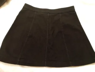 Mini falda tejana negra