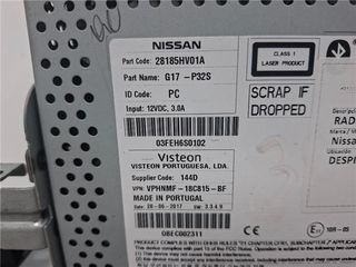 RADIO / CD NISSAN QASHQAI (J11E)(2013->) 1.6 ACENTA [1,6 LTR. - 96 KW DCI TURBODIESEL CAT]