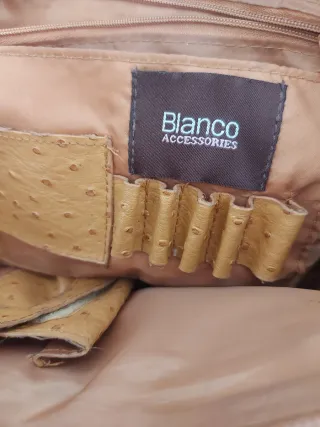 Bolso de piel efecto avestruz