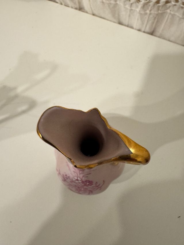 2 Vasi in Porcellana Rosa da Collezione