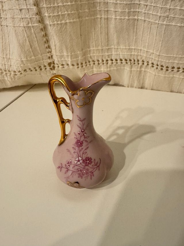 2 Vasi in Porcellana Rosa da Collezione