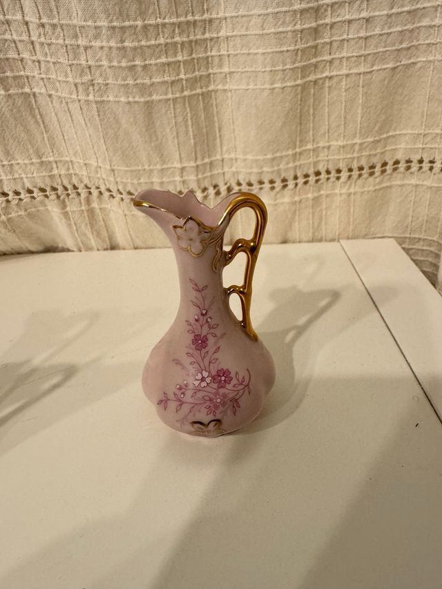 2 Vasi in Porcellana Rosa da Collezione