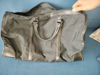 Borsone Samsonite nero a mano/tracolla