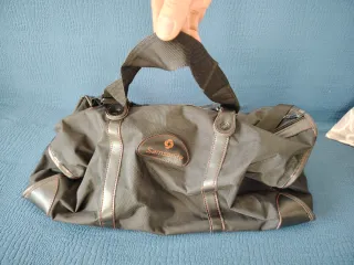 Borsone Samsonite nero a mano/tracolla