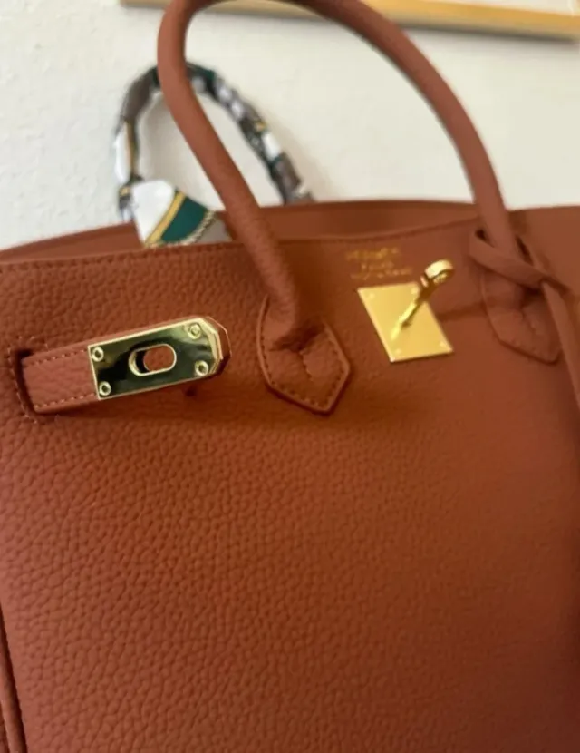 Bolso tipo  Birkin 35 cm Marrón