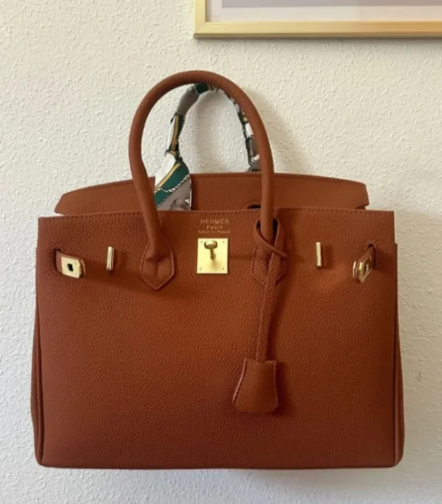 Bolso tipo  Birkin 35 cm Marrón