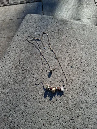 Collar Zara vintage dorado y plateado