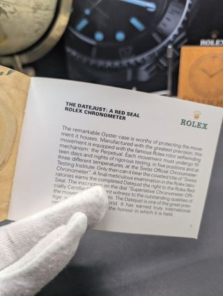 Libretto Istruzioni Rolex Datejust Originale