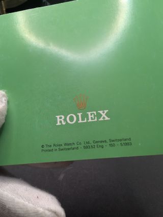 Libretto Istruzioni Rolex Datejust Originale