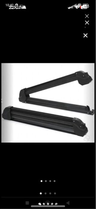 Soporte porta esquís negro