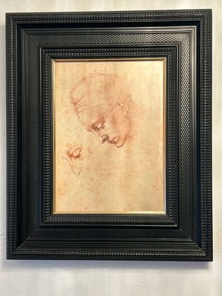 Dibujo antiguo enmarcado