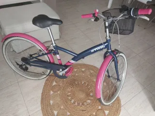 Bicicleta infantil BTWIN azul y rosa