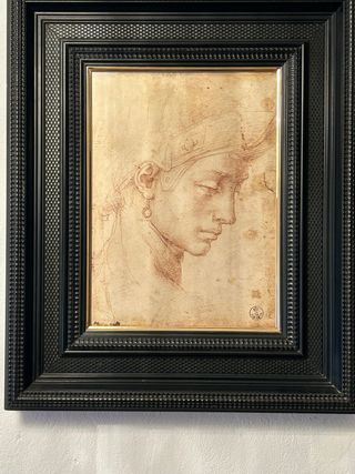 Dibujo antiguo enmarcado