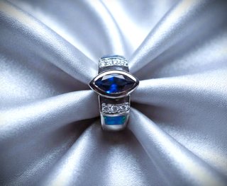 Anillo Plata Ley Amatista, Ópalo,Topacio. Talla 16