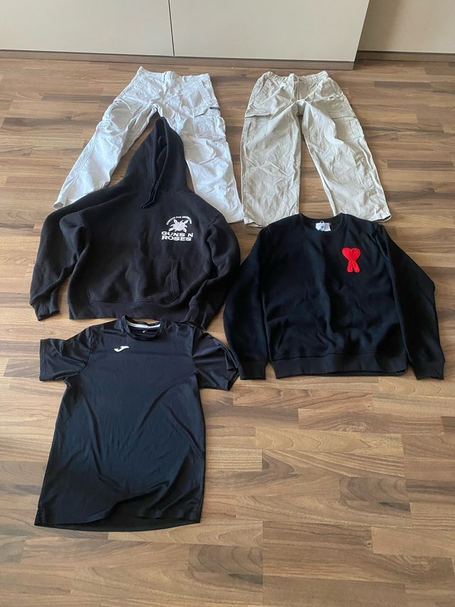 Sudadera Ami Paris Talla S Negra