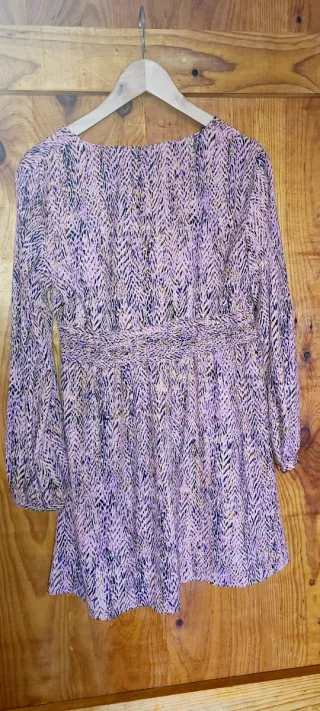 Vestido manga larga estampado