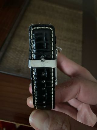 Reloj Pertegaz Correa Negra y Caja acero inox