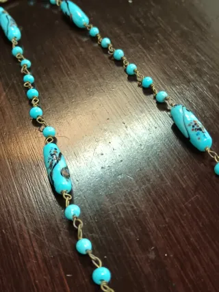 Collana in vetro di Murano Blu e Multicolore