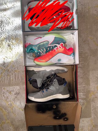 Pack 3 Zapatillas Baloncesto Nike Adidas