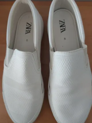 ZARA Zapatillas Blancas Talla 43