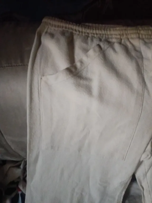 Pantaloni larghi bianchi taglia 54/56