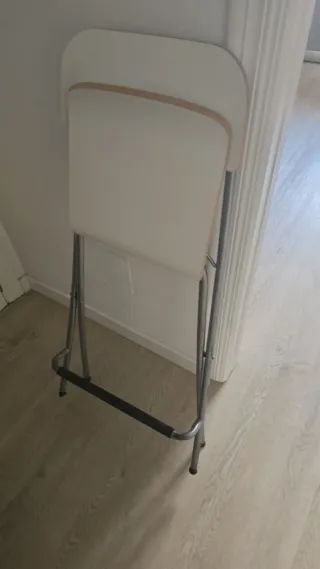 Silla alta blanca Ikea plegable